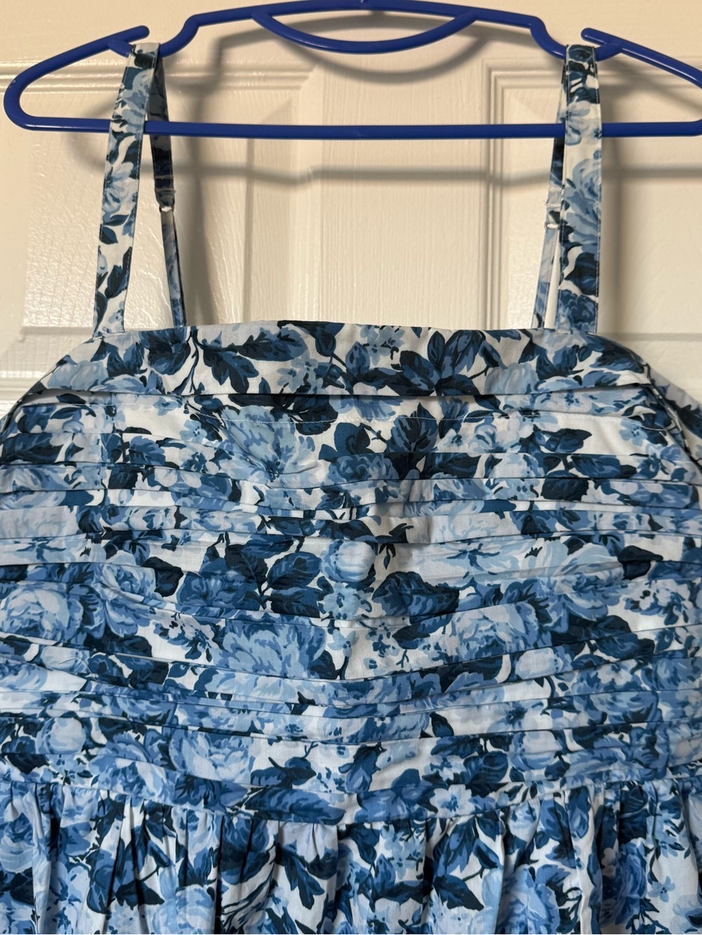 Abercrombie & Fitch Blue Floral Ruched Sundress - Picture 3 of 7